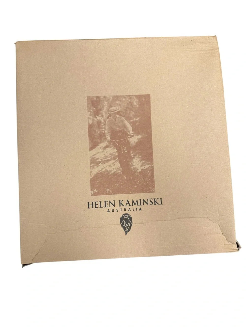 NIB Helen Kaminski Natural Straw Sun Hat Frayed Brim Braided Band 16”